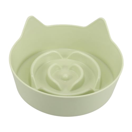 SEWOART Rutschfester Katzennapf Kleine Futterschale mit Katzenohren Design Langsames Fressen Fördernd Gesundes Verdauen Candy Farben für Kätzchen und Kleine Haustiere von SEWOART