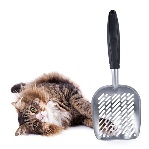 SEWOART Schaufel für Katzenstreu Katzenzuchtschaufel Größe rostfrei sauber Form Büschel Katze Sandschaufel Katzenbedarf Haustierstreuschaufel Abfallschaufel Metall Black SEWOART Schaufel für Katzenstreu Katzenzuchtschaufel Größe rostfrei sauber Form Büschel Katze Sandschaufel Katzenbedarf Haustierstreuschaufel Abfallschaufel Metall Black von SEWOART