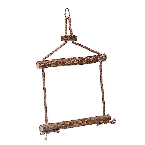 SEWOART Vogelschaukel Zum Kauen Papageien-hängestange Holz Spielzeug Für Vogelkäfige Geeignet Für Wellensittiche Und Andere Vögel SEWOART Vogelschaukel Zum Kauen Papageien-hängestange Holz Spielzeug Für Vogelkäfige Geeignet Für Wellensittiche Und Andere Vögel von SEWOART