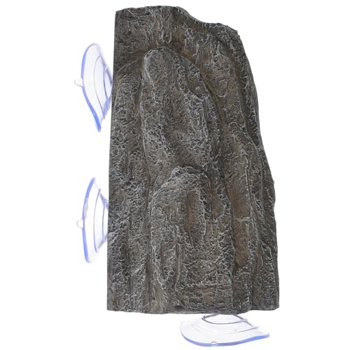 SEWOART Schildkröten Sonnenplattform aus Resin mit Starkem Saugnapf Stabile Aquarien Basking Area für Kleine Wasserschildkröten und Reptilien Natürliche Steinoptik Multifunktional als von SEWOART