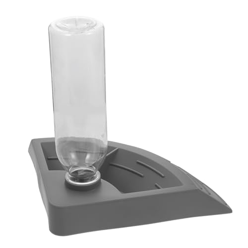 SEWOART Schildkrötentrinker Reptile Water Feeder Lizard Feeding Dish Fütterung Wasserschale für Reptilien Tank Brunnen Wasserbehälter kriechende Wasserspender für Haustiere Plastik Grey von SEWOART