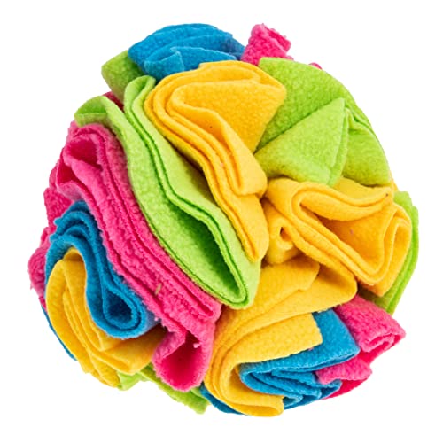 SEWOART Schnüffelball Für Hunde Schnüffelbälle Für Haustiere Schnüffelbälle Für Hunde Trainingsbälle Für Haustiere Tierbedarf Polarfleece Bunt von SEWOART