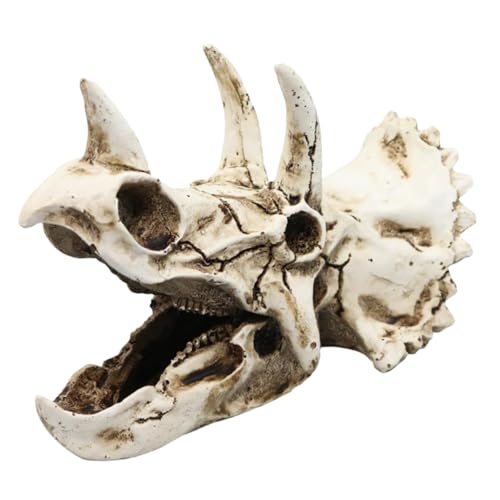 SEWOART Dinosaurierschädel Dekoration Für Aquarium Fisch Versteck Garnelen Versteck Harzmaterial Abriebfest Wiederverwendbar SEWOART Dinosaurierschädel Dekoration Für Aquarium Fisch Versteck Garnelen Versteck Harzmaterial Abriebfest Wiederverwendbar von SEWOART