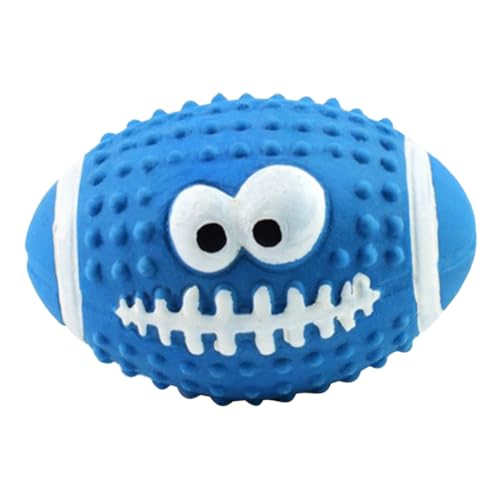 SEWOART Haustierspielzeug für Hunde quietschende Hundebälle interaktives Hundespielzeug lustiger Rugbyball für die Spielzeit von Welpen SEWOART Haustierspielzeug für Hunde quietschende Hundebälle interaktives Hundespielzeug lustiger Rugbyball für die Spielzeit von Welpen von SEWOART