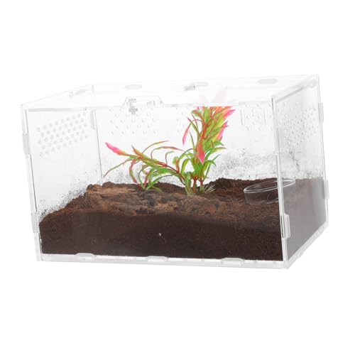 SEWOART Terrarium für Reptilien Transparente Futterbox mit Belüftung für Spinnen Echsen Frösche Schlangen Teiligem Zubehörset SEWOART Terrarium für Reptilien Transparente Futterbox mit Belüftung für Spinnen Echsen Frösche Schlangen Teiligem Zubehörset von SEWOART