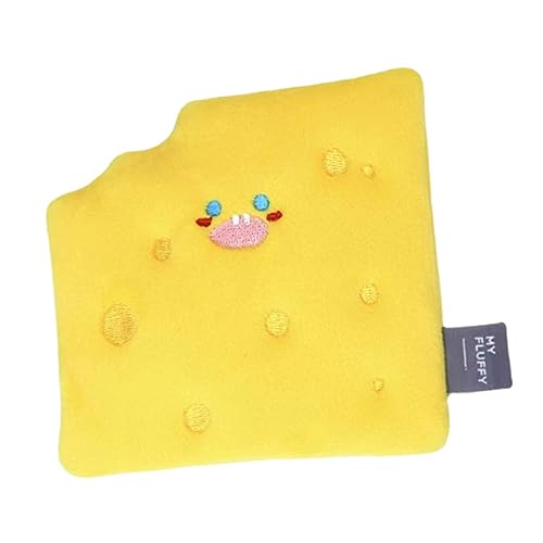 SEWOART Schnüffelpad Hund Käseform Quietschend Futtermatte Haustier Plüsch Schnüffelpad Für Hunde Mattenqualität Langlebig Schnüffelspielzeug Hund von SEWOART