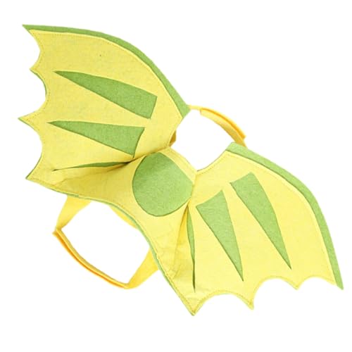 SEWOART Transportbox für Haustiere Dinosaur Costume Haustierkleidung Haustierparty Katzenkostüm Flügel Katzenzubehör Hunde-Dinosaurier-Kostüm Welpenkostüm Flügel Filzstoff Green von SEWOART