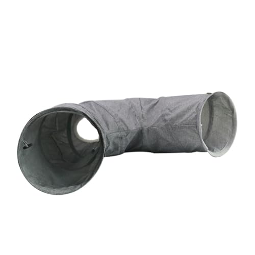 SEWOART Tunnelspielzeug für Katzen Katzenspielzeug Katzenzelt-Laufstall Katze faltbares interaktives kleintierspielzeug für Haustiere Pet-Tube- Grey von SEWOART
