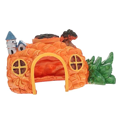 SEWOART Versteck Fischhöhle Aquarium hohles Versteck Reptilienhaut Ornamente Aquarium Dekoration Aqua Water Toy schleichtiere Fischversteck Fischtankverzierung Harz von SEWOART