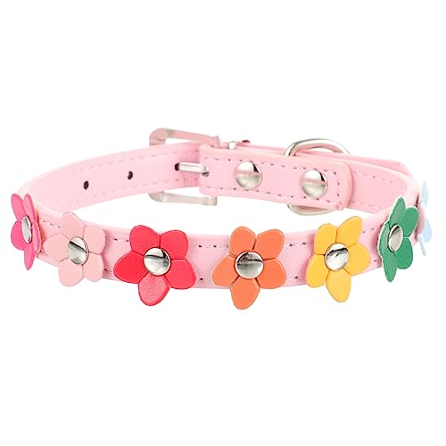 SEWOART Verstellbares Pu Für Kleine Hunde Blumenmuster Für Chihuahua Und Und Accessoire Für Haustiere Geeignet Für Und Outdoor-aktivitäten von SEWOART
