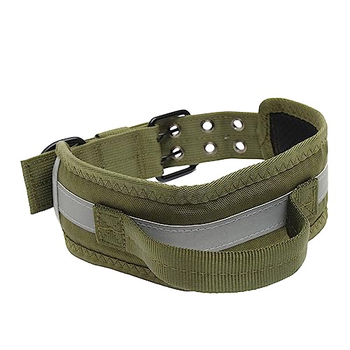 SEWOART Reflektierendes Verstellbares Hundehalsband Für Mittelgroße Und Große Hunde Strapazierfähiges Gepolstertes Design Mit Handgriff Für Maximalen Und Sichtbarkeit Bei Für Und von SEWOART