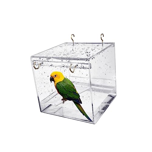 SEWOART Caged Bird Bath Für Kleine Vögel Abgedeckter Papageienbadewanne Für Wellensittiche Kanarienvögel Und Nymphensittiche SEWOART Caged Bird Bath Für Kleine Vögel Abgedeckter Papageienbadewanne Für Wellensittiche Kanarienvögel Und Nymphensittiche von SEWOART