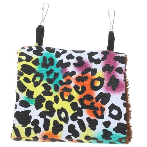 SEWOART Winter Warm Bird Nest House Cozy Hanging Hammock Für Vögel Für Schlaf Und Spiel Im Käfig Leopard-Design Kleine SEWOART Winter Warm Bird Nest House Cozy Hanging Hammock Für Vögel Für Schlaf Und Spiel Im Käfig Leopard-Design Kleine von SEWOART