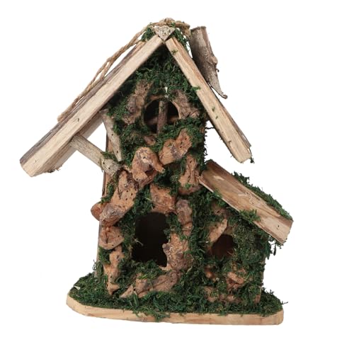 SEWOART Vogelhaus aus Holz Vogelnest Vogelhaus Nest Vogelschlafnest Vogelkäfig hölzern von SEWOART