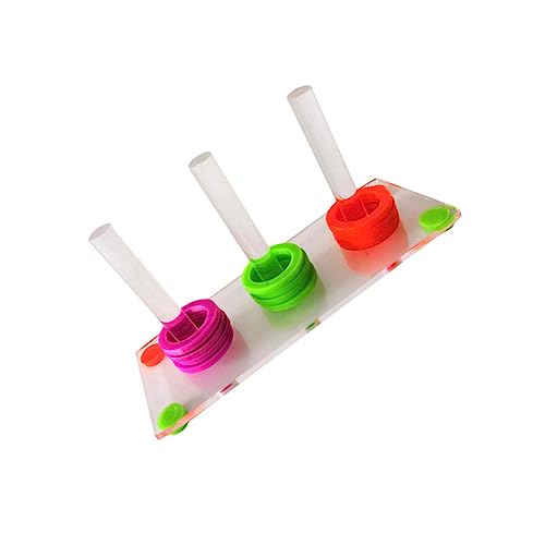 SEWOART Papageienspielzeug Vogel-ringwurfspielzeug Papageien-ringwurfspielzeug Pädagogisches Spielzeug Für Papageien Spielzeug Für Vögel Trainingsspielzeug Für Kleine Vögel Ring Zufällige von SEWOART