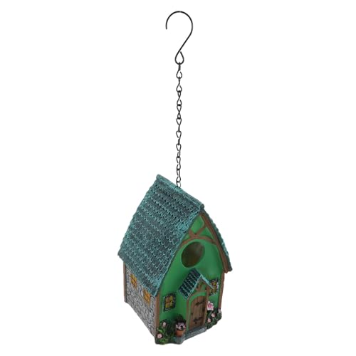SEWOART Vogelnistkasten Aus Kunstharz Für Den Außenbereich Vogelhaus Für Den Garten Einzigartiges Design Zum Anlocken Von Vögeln Dekoratives Vogelnest von SEWOART