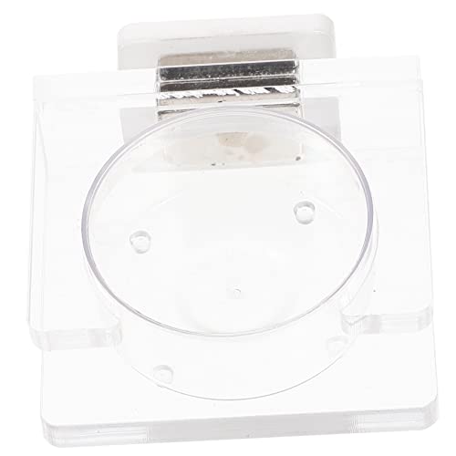 SEWOART Wasserbecken Reptilien Mini Schüssel Schildkröte Wasserschale Magnet für Saugnapf-Futterstation Wasserschale aufhängen Gecko-Feeder multifunktionaler Speisebecher Plastik von SEWOART