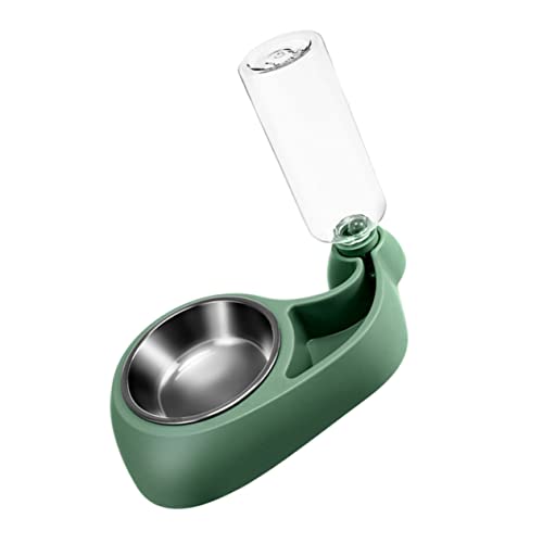 SEWOART Wasserspender pet Feeder pet Water Bottle Automatischer Futterautomat für Katzen erhöhter Hundenapf Haustier Hundenäpfe Schüsseln doppelter Fressnapf Heimtierbedarf Plastik Green von SEWOART