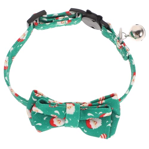 SEWOART Weihnachts Katzen Halsband Weihnachtshalsband mit Schnalle kleines Welpenhalsband Weihnachtskette Halskette Katzenhalsband Verstellbares Haustierhalsband die Katze von SEWOART