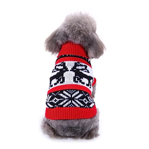 SEWOART Entzückende Hundekostüme Weihnachtspullover Für Haustiere Welpe Warme Haustierkleidung Hundekleid Partyzubehör von SEWOART