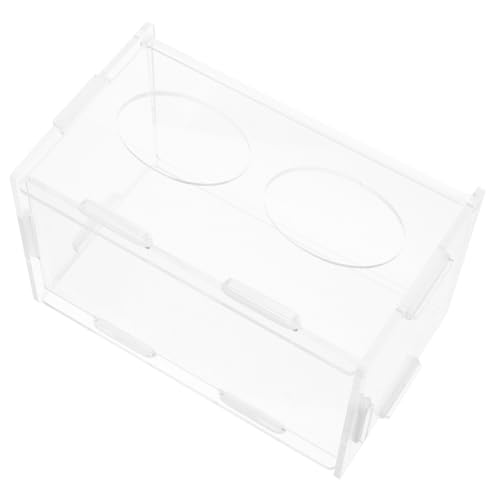 SEWOART Acryl Huhn Feeder Automatische Food Dispenser Huhn Fütterung Trog Robust Für Vögel Papageien SEWOART Acryl Huhn Feeder Automatische Food Dispenser Huhn Fütterung Trog Robust Für Vögel Papageien von SEWOART