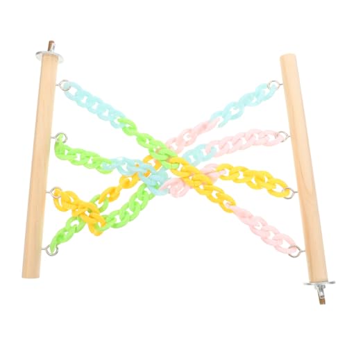 SEWOART Sugar Glider Schaukel Spielzeug Kletterkette Haustier Ratte Spielset Käfig Zubehör Ästhetisches Für Kleintiere von SEWOART