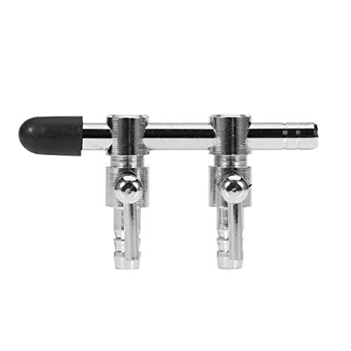 SEWOART Edelstahl Aquarium Luftpumpe Flow Control Hebel Schlauch Manifold Inline Tap Splitter 4mm Rohr Schwarz Verteiler SEWOART Edelstahl Aquarium Luftpumpe Flow Control Hebel Schlauch Manifold Inline Tap Splitter 4mm Rohr Schwarz Verteiler von SEWOART