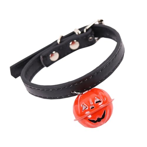 SEWOART Verstellbarer Kragen Modisches Haustierhalsband Kürbis Anrufer Glockenkragen Haustierhalsband Für Halloween Designer-haustierhalsband Aus Stoff von SEWOART