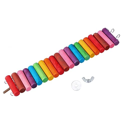 SEWOART für Hamster kleines Tier Hamsterzubehör Hamster kaut Kauspielzeug für Meerschweinchen Zähne Hamster brücke Hamster zubehör Hamsterwippe kleine Haustierspielzeuge Bambus von SEWOART