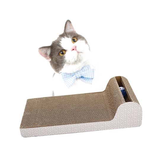 SEWOART Kratzbretter Katzenspielzeug Wellpappe Katzenklauenplatte P-förmiges Spielzeug Haustierspielzeug Sicheres verschleißfestes Kratzpad aus Karton SEWOART Kratzbretter Katzenspielzeug Wellpappe Katzenklauenplatte P-förmiges Spielzeug Haustierspielzeug Sicheres verschleißfestes Kratzpad aus Karton von SEWOART