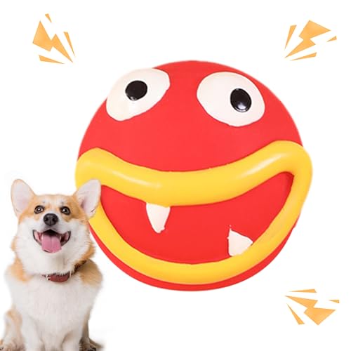 ​​Quietschendes Hundespielzeug aus Latex, langlebig, kaufest, für aggressive Kauer, Welpen, Zahnreinigung (E) von SEYIMTU