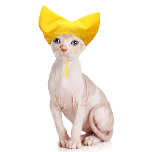 Haustier-Duschhaube – wasserdichte Duschhauben für Sphynx, Wiederverwendbare Katzen-Ohrenschutz-Badekappe mit verstellbarem Riemen, Ohrabdeckungen für Hauskatzen, kleine Hunde, Welpen, von SEZDEKI