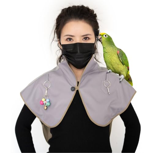 SEZDEKI Kratzfester Schulterschutz für Papageien, mit Aufhänger, Vogel-Fußkettchen und Spielzeug, wasserdicht, Haustier-Schulterpolster, Windelschal für kleine, mittelgroße Sittiche, Nymphensittiche SEZDEKI Kratzfester Schulterschutz für Papageien, mit Aufhänger, Vogel-Fußkettchen und Spielzeug, wasserdicht, Haustier-Schulterpolster, Windelschal für kleine, mittelgroße Sittiche, Nymphensittiche von SEZDEKI