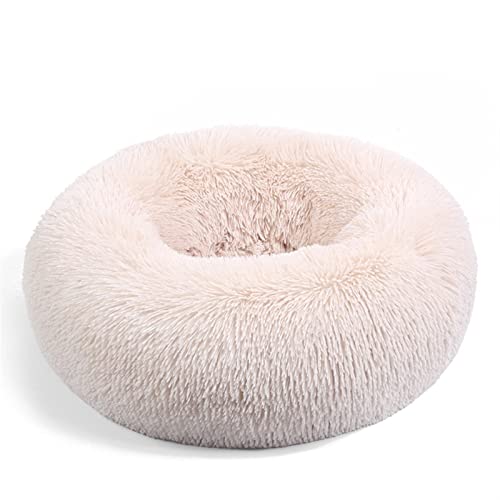 SFQEVHRZ Hundehütte， Haustier Katzenbett Herbst Winter Bequemes warmes tiefes Schlafbett for mittelgroße große Hunde Katzen(Light Brown,40cm) von SFQEVHRZ