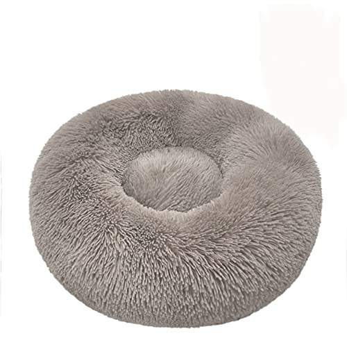 SFQEVHRZ Hundehütte， Haustier Katzenbett Herbst Winter Bequemes warmes tiefes Schlafbett for mittelgroße große Hunde Katzen(M Brown,40cm) von SFQEVHRZ
