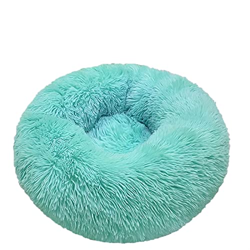 SFQEVHRZ Hundehütte， Haustier Katzenbett Herbst Winter Bequemes warmes tiefes Schlafbett for mittelgroße große Hunde Katzen(Mint Green,50cm) von SFQEVHRZ
