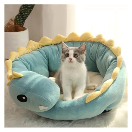 SFQEVHRZ Hundehütte， Katzenbett Haus Zwinger Hundebett Haustiernest Katzenbett Hundehaus Kissen Sofabett Katzenhaus(Dinosaur Shape,Large) von SFQEVHRZ