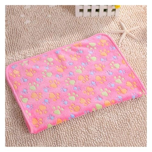SFQEVHRZ Hundehütte， Warmes Hundehaus-Haustierbett, Bedruckt, Zwinger-Sofa-Matte for Haustierwelpen, faltbares Katzenbett, Hundebett(Blanket 02,Medium) von SFQEVHRZ