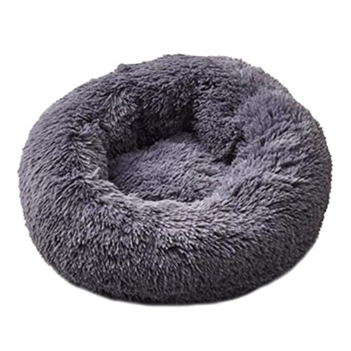 SFQEVHRZ Hundehütte， Weiches Hundebett, waschbar, langes Plüsch, Hundehütte, Katzenhaus, Matten, Sofa for Hundekorb, warmes Haustierbett(Black,XXL 90CM) von SFQEVHRZ