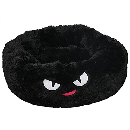 SFQEVHRZ Hundehütte， Weiches Hundebett, waschbar, langes Plüsch, Hundehütte, Katzenhaus, Matten, Sofa for Hundekorb, warmes Haustierbett(D Black,XXXL 100CM) von SFQEVHRZ