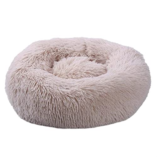 SFQEVHRZ Hundehütte， Weiches Hundebett, waschbar, langes Plüsch, Hundehütte, Katzenhaus, Matten, Sofa for Hundekorb, warmes Haustierbett(G Beige,XXXL 100CM) von SFQEVHRZ