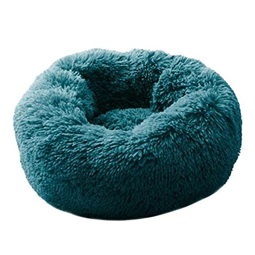 SFQEVHRZ Hundehütte， Weiches Hundebett, waschbar, langes Plüsch, Hundehütte, Katzenhaus, Matten, Sofa for Hundekorb, warmes Haustierbett(L Dark Green,XXL 90CM) von SFQEVHRZ