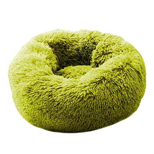 SFQEVHRZ Hundehütte， Weiches Hundebett, waschbar, langes Plüsch, Hundehütte, Katzenhaus, Matten, Sofa for Hundekorb, warmes Haustierbett(M Fruit Green,XXXL 100CM) von SFQEVHRZ