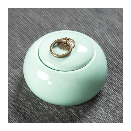 SFQEVHRZ Tierurne, Mini for kleine Hunde, Katzen, menschliche Asche, Gedenkstätte for die Einäscherung der, for Trauerbox(Celadon) von SFQEVHRZ