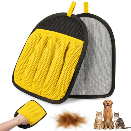 Tierhaarentferner Handschuh für Couch, Teppich & Autositze, Wiederverwendbarer Elektrostatischer Hund Katze Haarentfernungshandschuh, 5-Finger-Design für Möbel, Kleidung, Autoinnenraum, Magische Tierhaarentferner Handschuh für Couch, Teppich & Autositze, Wiederverwendbarer Elektrostatischer Hund Katze Haarentfernungshandschuh, 5-Finger-Design für Möbel, Kleidung, Autoinnenraum, Magische von SGJGS