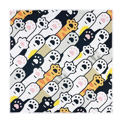 SGSCFG 1 Stück Karikaturförmiges Handtuch, Süßes Und Lustiges Wickeltuch, Multifunktions-Lagerstoff, Cat Care Accessoires. von SGSCFG