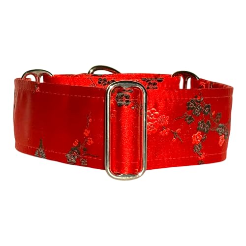 Martingale-Hundehalsband für Windhunde, Saluki, Whippet und andere Rassen, mit ähnlichem Hals, 5,1 cm breit, Rot, Größe XL 43,2 - 22 Martingale-Hundehalsband für Windhunde, Saluki, Whippet und andere Rassen, mit ähnlichem Hals, 5,1 cm breit, Rot, Größe XL 43,2 - 22 von SGang