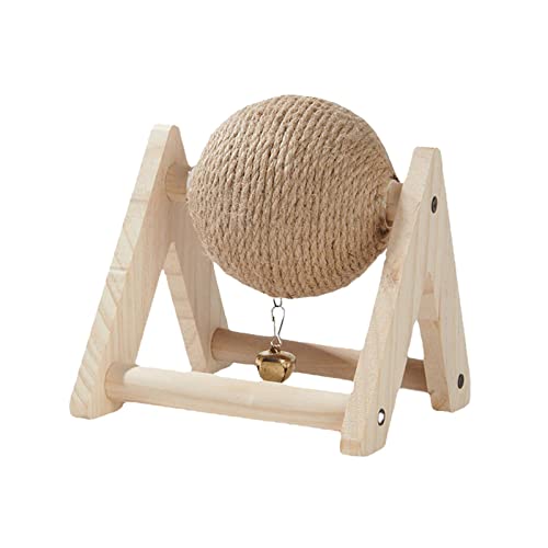 Kaninchen-Kratzspielzeug, Ball, Hasenkratzer mit Ball, leicht, mit Glocke, tragbar, Kaninchen, Sisal, Kralle des Balls für Kitty, Chinchilla, Hasen Kaninchen-Kratzspielzeug, Ball, Hasenkratzer mit Ball, leicht, mit Glocke, tragbar, Kaninchen, Sisal, Kralle des Balls für Kitty, Chinchilla, Hasen von SGerste