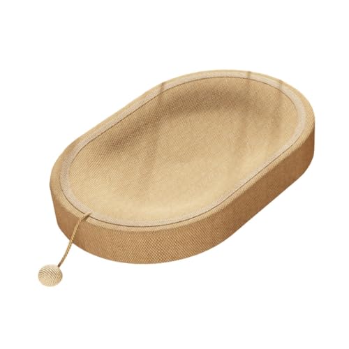 Kratzbett aus Sisal – ovale multifunktionale Haustier-Lounge mit Kratzschale, langlebige Katzenmöbel für den Innenbereich, zum Kratzen, Schlafen und Entspannen Kratzbett aus Sisal – ovale multifunktionale Haustier-Lounge mit Kratzschale, langlebige Katzenmöbel für den Innenbereich, zum Kratzen, Schlafen und Entspannen von SGerste