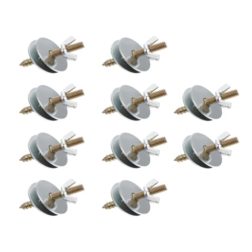SGerste Muttern und Schrauben für Vogelsitzstangen, Befestigungsschrauben-Set, Metallbeschläge für Plattform, Vogelständer, Bauholz, Vögel, Sitzstange, 10 Stück SGerste Muttern und Schrauben für Vogelsitzstangen, Befestigungsschrauben-Set, Metallbeschläge für Plattform, Vogelständer, Bauholz, Vögel, Sitzstange, 10 Stück von SGerste